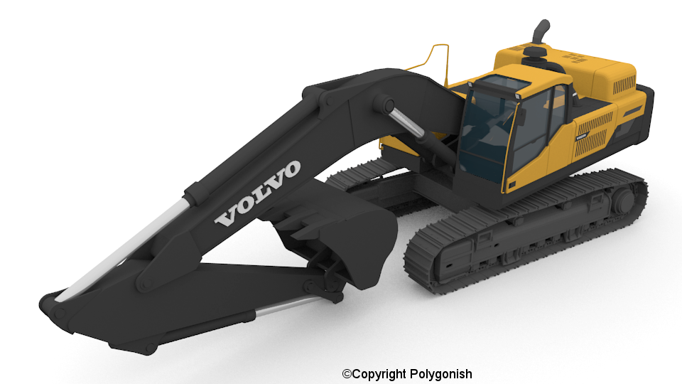 Volvo EC480D Excavator 3D Model