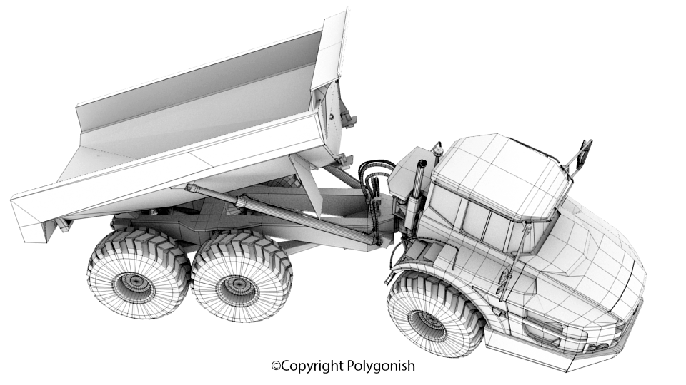 Volvo A40G Articulated Truck 3D Model