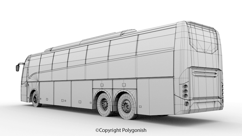 Volvo 9900 Bus 3D Model