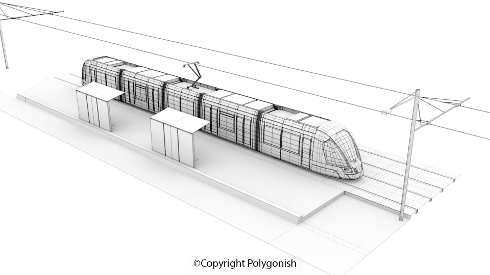 Citadis Tramway 3D Model