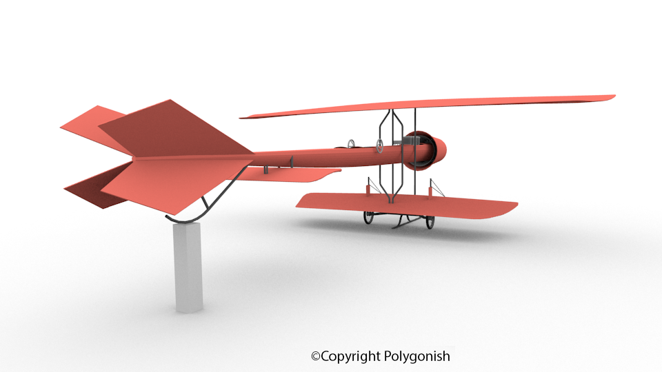 Coanda-1910 Airplane 3D Model