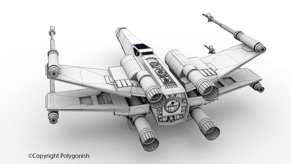 x-wing 3D Model