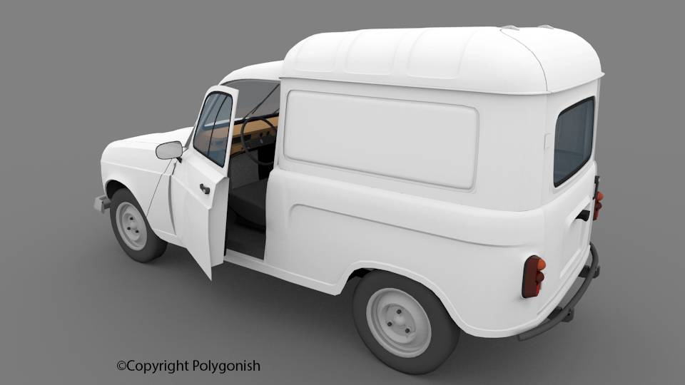 Renault 4 F4 3D Model