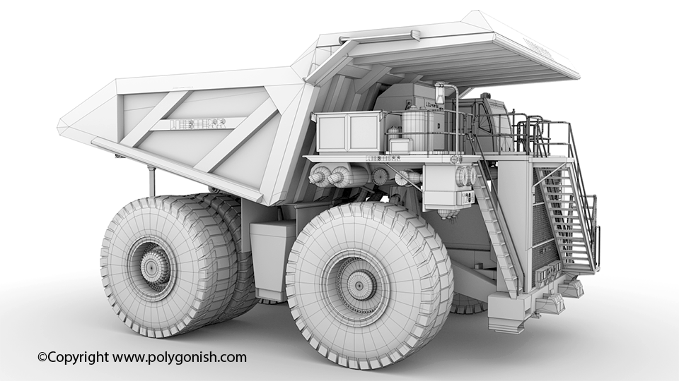 Liebherr T 284 Mining Truck 3D Model