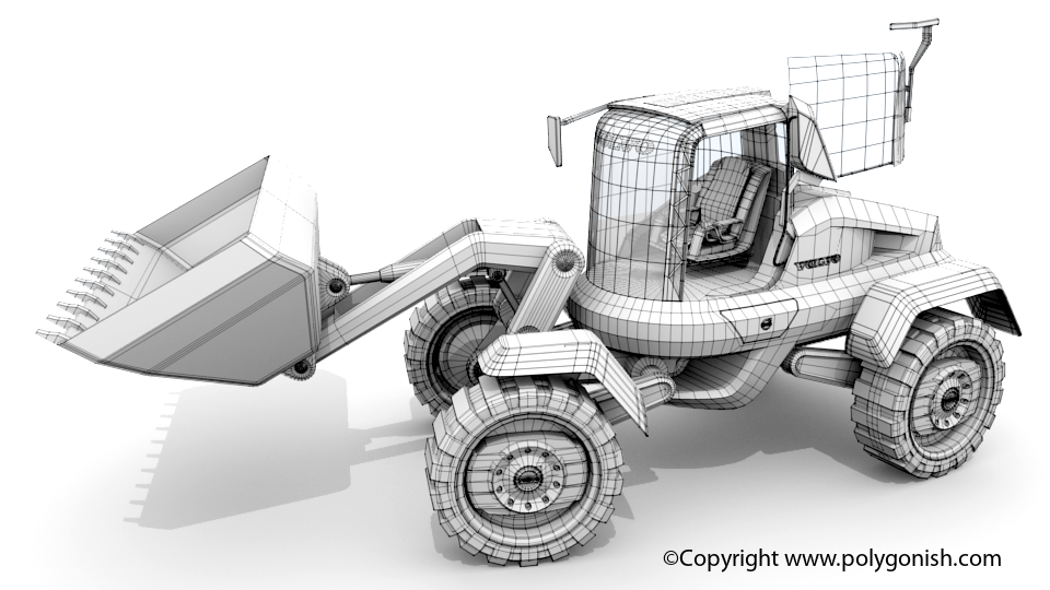 Volvo GRYPHIN - Loader concept machine 3D Model