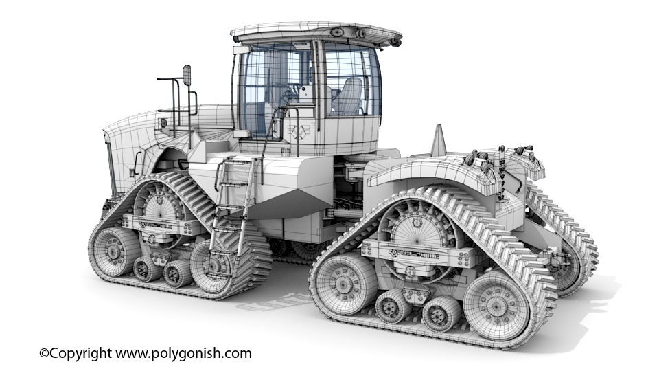 Versatile 500 DeltaTrack Tractor 3D Model