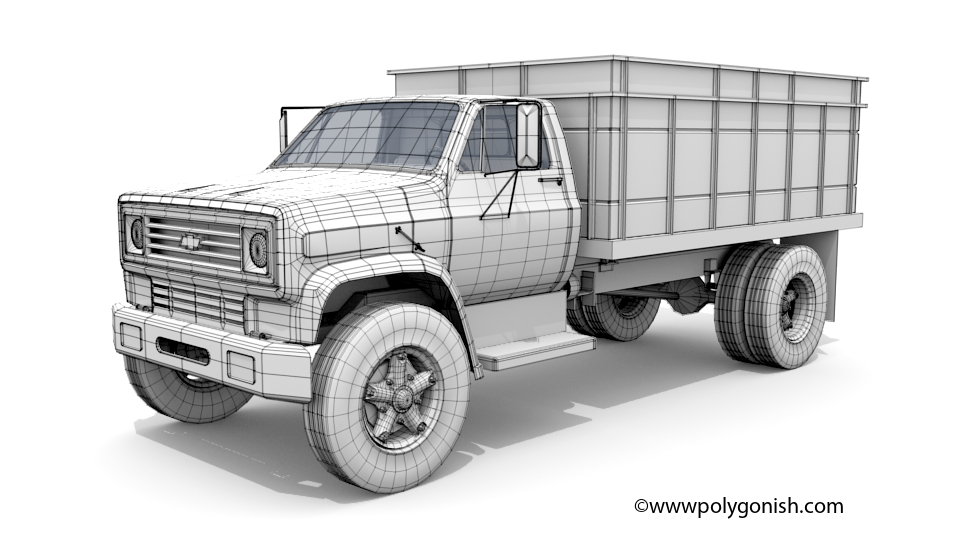 1979 Chevy C70 Dump Truck 3D Model