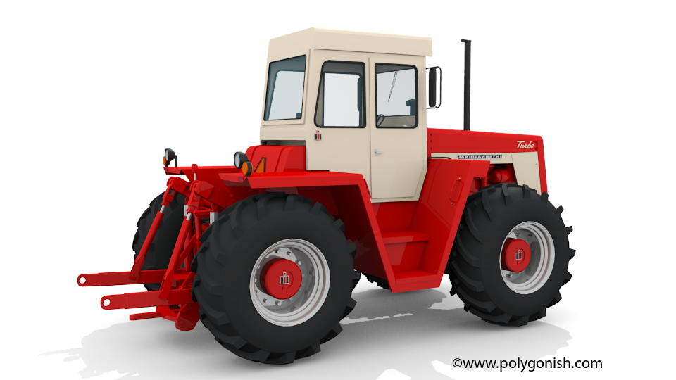 International Harvester 4166 Tractor 3D Model