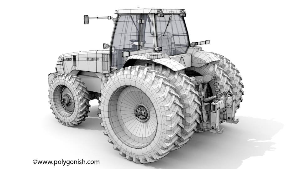 CASE IH MX230 Magnum Tractor 3D Model
