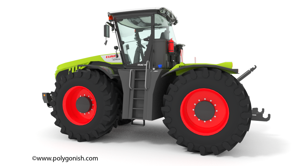 CLAAS XERION 4000 Tractor 3D Model