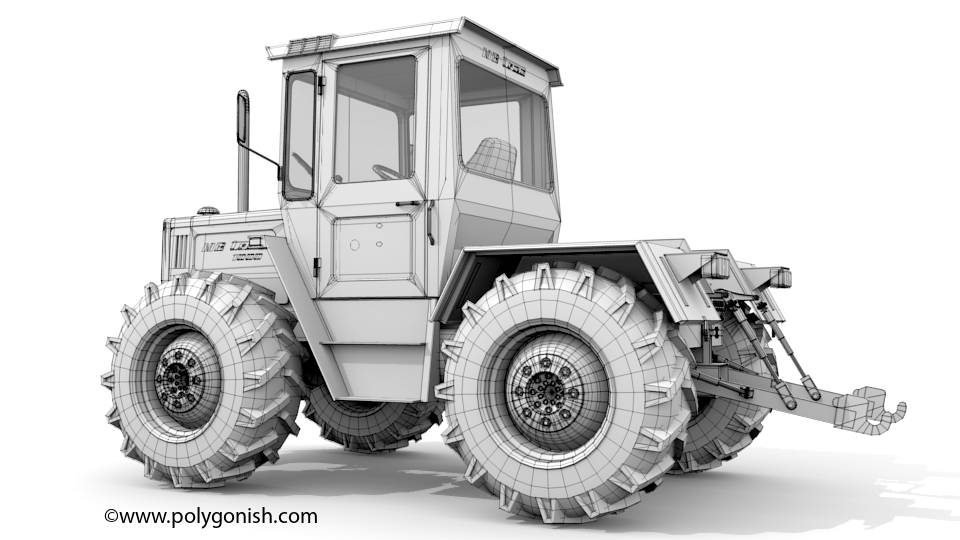 MB Trac 1000 Tractor 3D Model