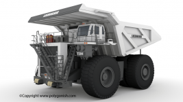 Liebherr T 284 Mining Truck 3D Model