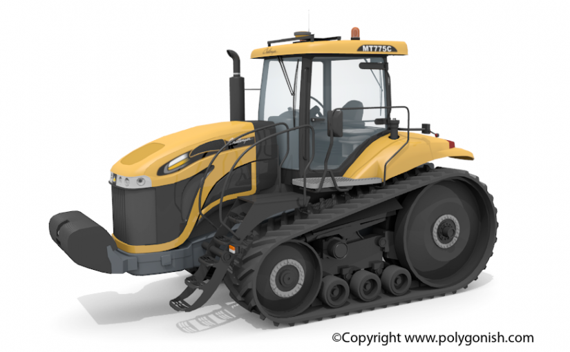 Challenger MT755C Tractor 3D Model