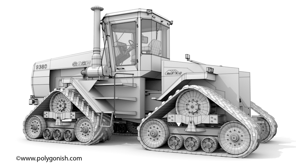 Case IH 9380 Tractor 3D Model