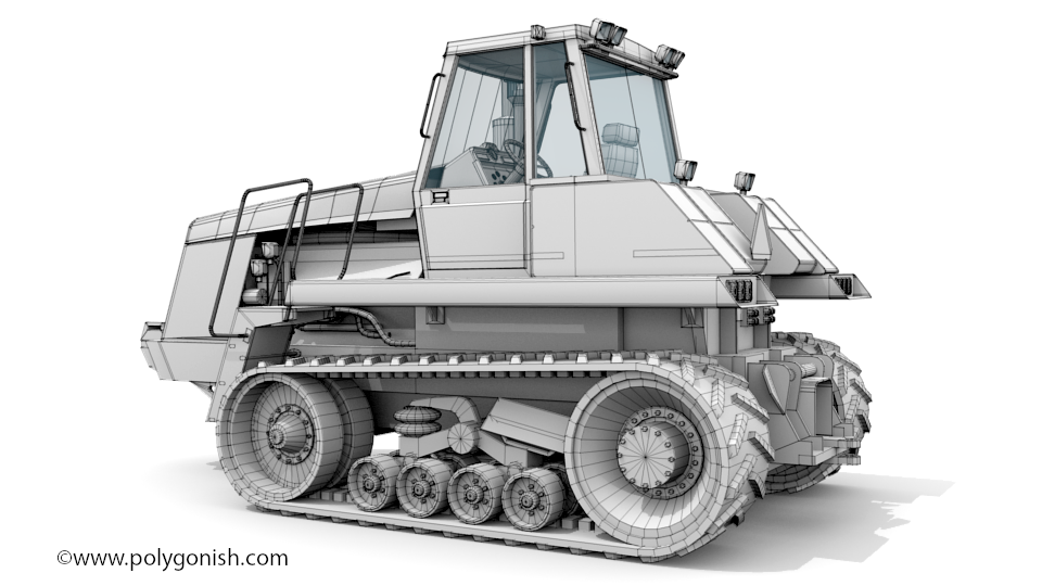75C tractor 3d model