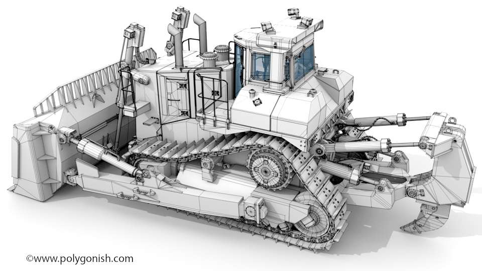bulldozer 3D Model