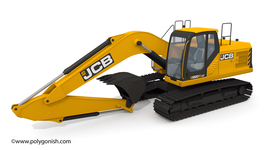 JCB 220X Excavator 3D Model