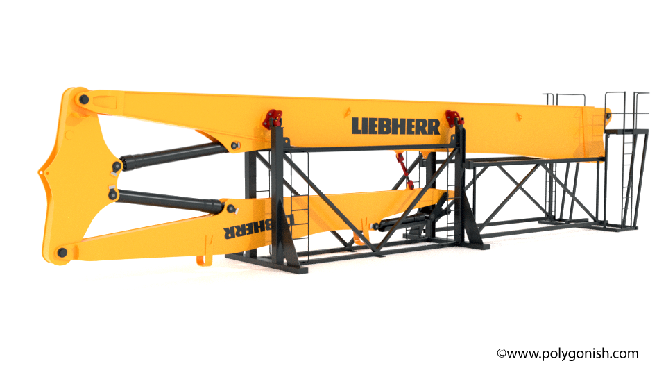 3D Model Liebherr A960 Demolition Excavator