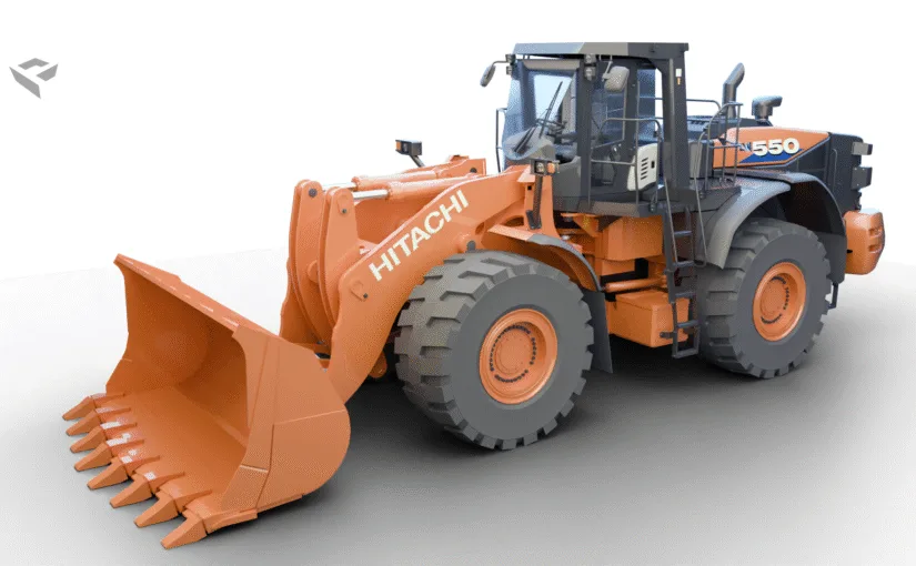 HITACHI ZW550-6 - Polygonish - 3D Model Store